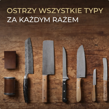 PewnyNóż™ Pro Diamond – Magnetyczny System Ostrzenia (V2 Black Edition)